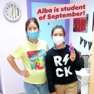 Our first student of the month