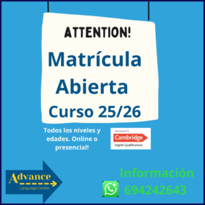 Matricula abierta para el curso 25/26